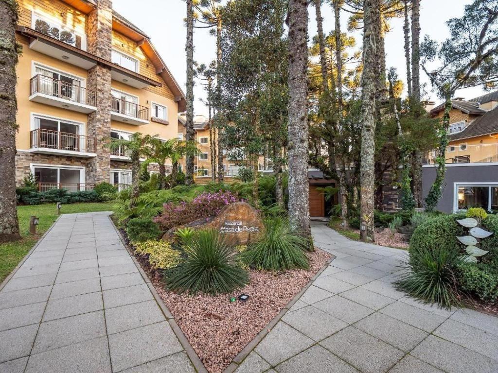 Apartamento Casa De Pedra Com 2 Dormitorios - Luxuoso Com Piscina Em Gramado Exterior photo